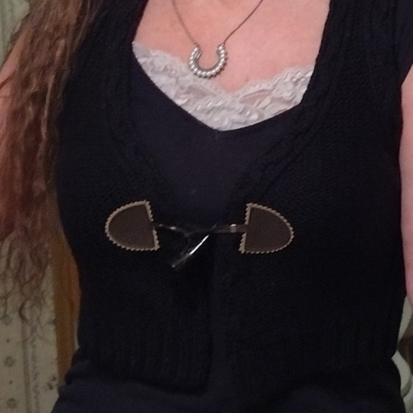 Sexy Moda International Vest size Medium never worn, hounds tooth like closure🌺 - Picture 4 of 8